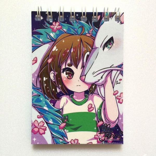 Bloco de Anotações A viagem de Chihiro