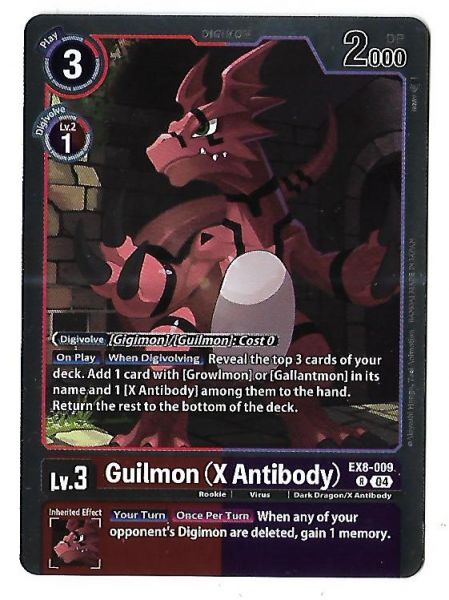 Digimon CCG Guilmon X Antibody Holofoil - Rare EX8