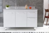 Gabinete Kaus 114 para Pia 3P1G Branco.Branco Cerocha