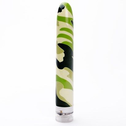 Vibrador Personal 17,5 X 2,5cm Camuflagem Amarela Sensual Lo