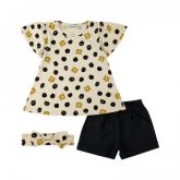 Conjunto Bata Oncinha Off White 3 Peças
