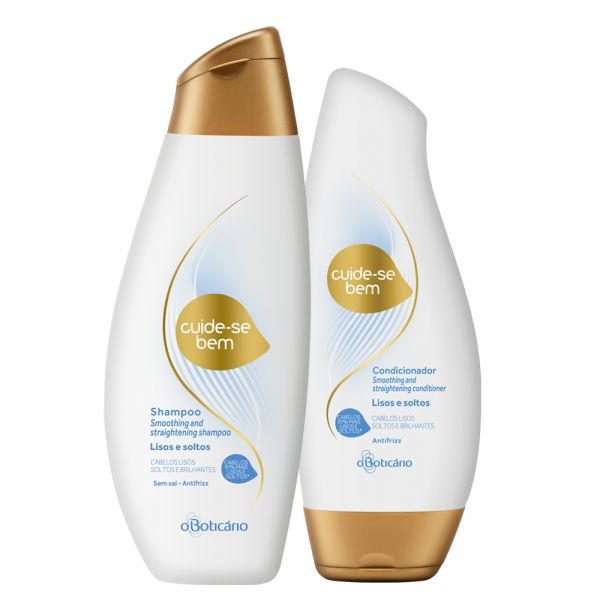 KIT CUIDE-SE BEM LISOS E SOLTOS (SHAMPOO + CONDICIONADOR)