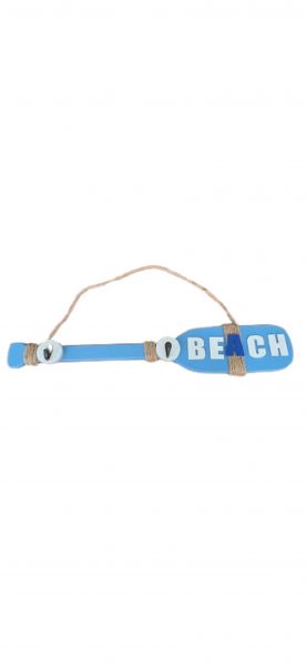 Enfeite Decorativo Remo Cabideiro Madeira e Corda de Sisal 60 cm