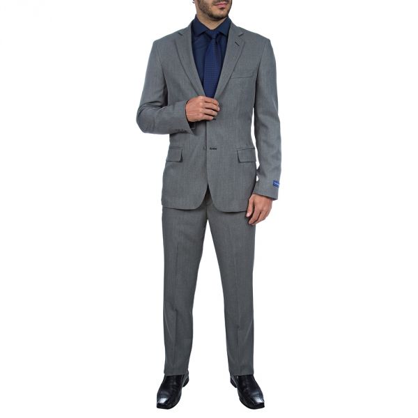 Terno Cinza Liso Masculino