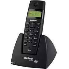 Telefone Sem Fio Intelbras TS 40 ID - Identificador de Chamada Preto