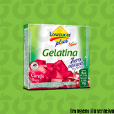 Gelatina Zero Stevia Cereja 10 Gramas Lowçúcar