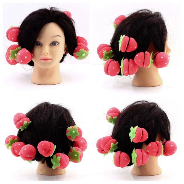 12 Rolos Curlers Morango Balls Hair Care