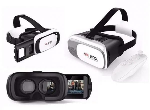 Óculos VR Box 2.0 c/ Controle Bluetooth 3D