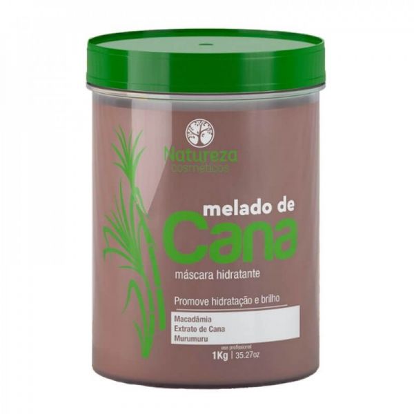 Melado De Cana Natureza Cosméticos Máscara De Hidratação Efeito Liso Absoluto 1000g