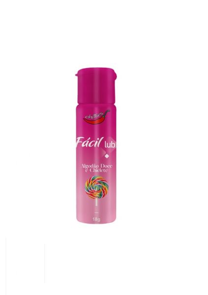 Fácil Lub Gel Lubrificante Beijável 18g Chillies Algodao-Doce-e-Chiclete