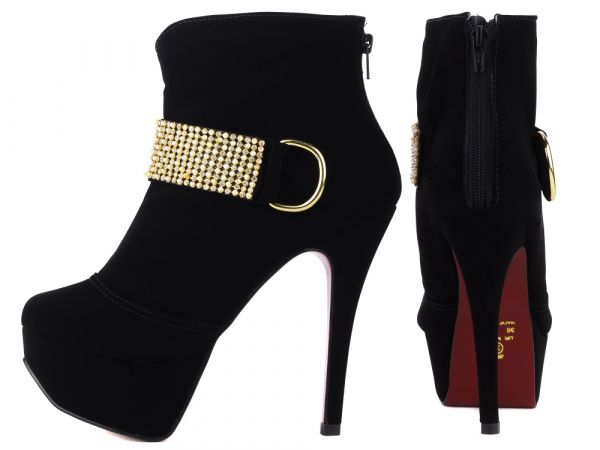 1-Ankle Boot com meia pata feminina- bota cano curto ARRASADORA inverno luxo