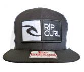 Boné Aba Reta Rip Curl Preto e Branco 90