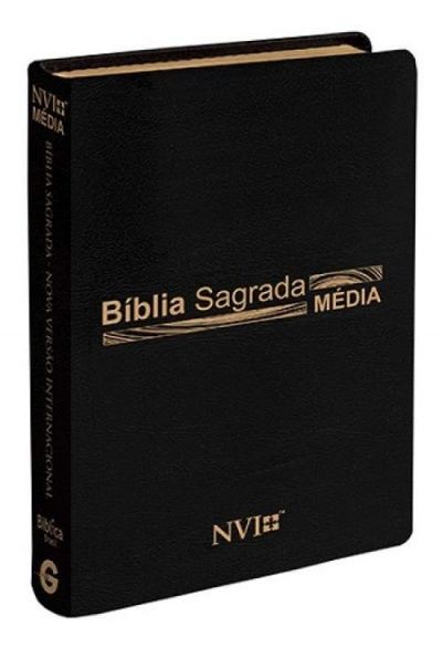 53.40 - BÍBLIA SAGRADA NVI - MEDIA - LUXO PRETA