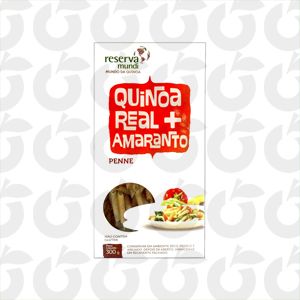 Penne Tradicional de Quinoa e Amaranto 300 Gramas Reserva Mundi