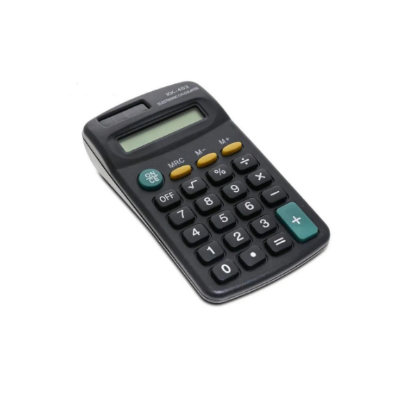 Mini Calculadora Eletrônico De Bolso Kk-402 8 Digítos Preto Favorito