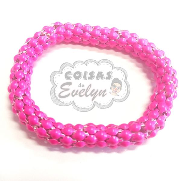 Pulseira Cobrinha - Rosa