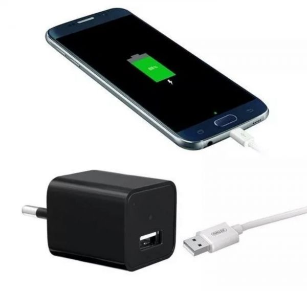 Câmeras Espiã carregador USB