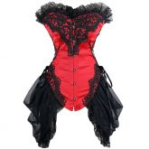 Corset  Overbust  Renda Aço RF22