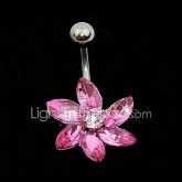 Piercing de Umbigo Cristal imitação de diamante