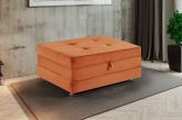 Puff Cama 190 3x62 Veludo Inca Ferrugem 08 Idealle