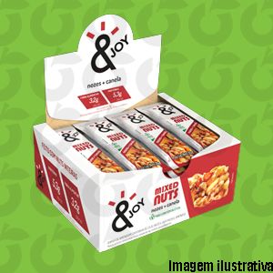 Barra Mixed Nuts Nozes e Canela 12x30g Agtal