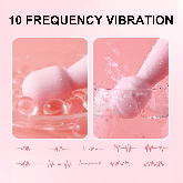 Vibrador mini 10 vibrações recarregável