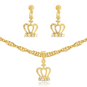 Conjunto de gargantilha e brinco