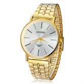 Relógio de Pulso Masculino Estilo Conciso de Liga Dourada Quartz Analógico #00805589