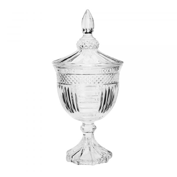 Potiche decorativo c/pé Bringston 11,5x24,5cm