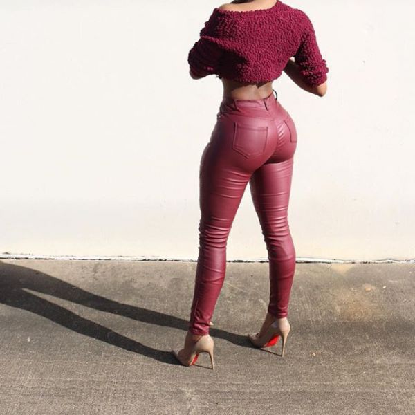 Calça Couro Ecológico Cod 102