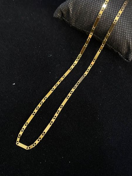 *cordão masculino de aço inoxidável