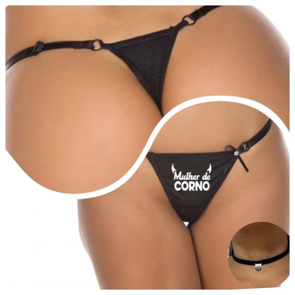 KIT FIO DENTAL MULHER DE CORNO PEIMENTA SEXY