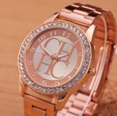 Relógio Feminino Dourado Quartzo