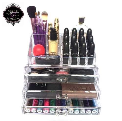 Organizador de Acrílico com 3 gavetas