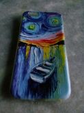 Capa De Celular Iphone 6s De Silicone Pintado Em Alto Relevo