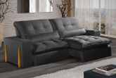 Estofado Retratil Reclinavel Itaoca.Fitipaldi 230 2x90 Vel Preto 13 Idealle