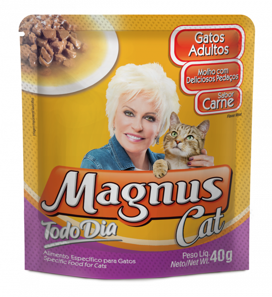 Magnus - Sachê Cat Todo Dia Gatos Adultos Sabor Carne