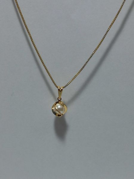 Corrente com pingente de pérola CP00242