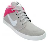 Tênis Feminino Nike Suketo Cano Médio Cinza e Rosa