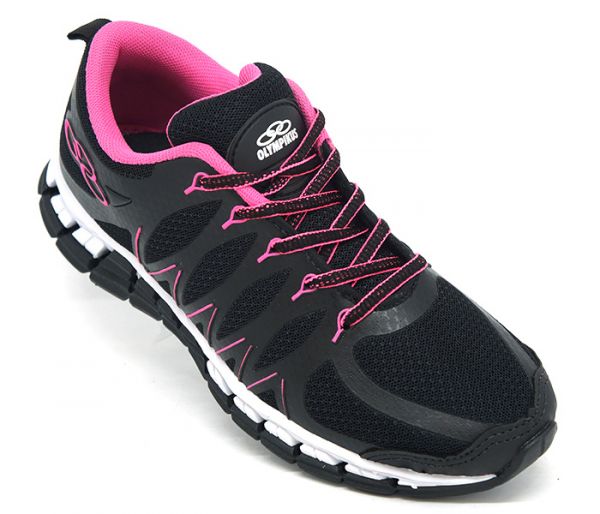 Tênis Feminino Olympikus Style Preto e Rosa