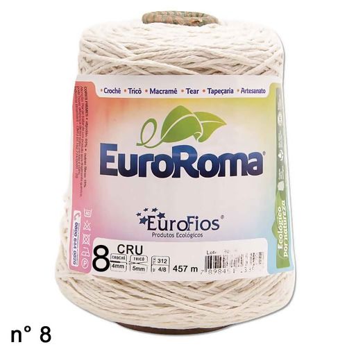 Barbante EuroRoma CRU N°8 - 600g