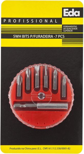 5 WH Bits p/ Furadeira 7 PÇS