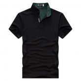 Camisa Masculina Casual Verão Outono Manga Curta Q E J Polo
