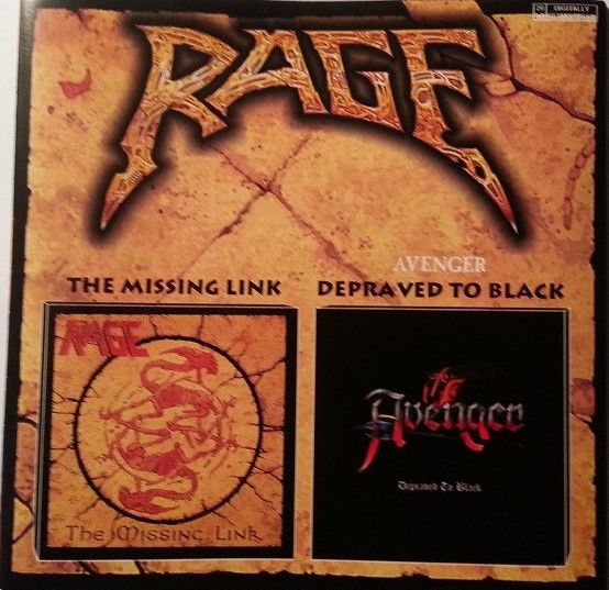 Rage / Avenger - The Missing Link / Depraved To Black CD Russo  Unofficial Release!!!!