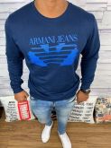 Blusa de Frio Armani - Moletinho Logo Azul      Marca: Armani     REF. DFWC55