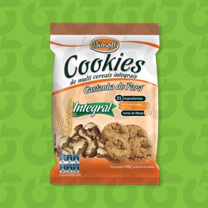 Cookies Integral Castanha do Pará 170 Gramas Biosoft