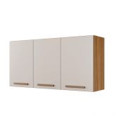 Armario Aereo Onix 104 3P Cinamomo.Off White Arte Moveis