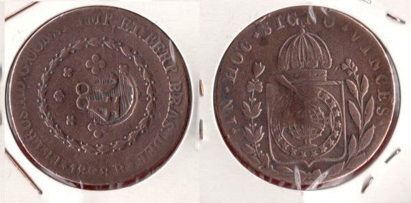 C627-1 - 80 Réis carimbo de 40) 1828R