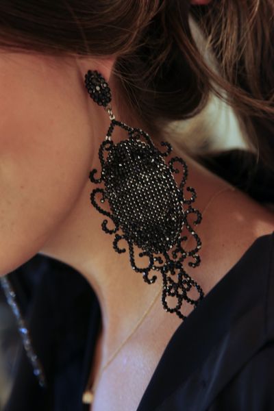 Brinco de Leque Indiano Articulado Semijóia