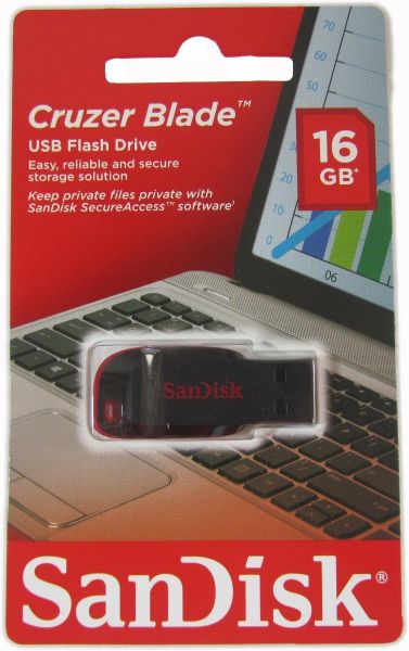 PEN DRIVE USB 2.0 16 GB sandisk